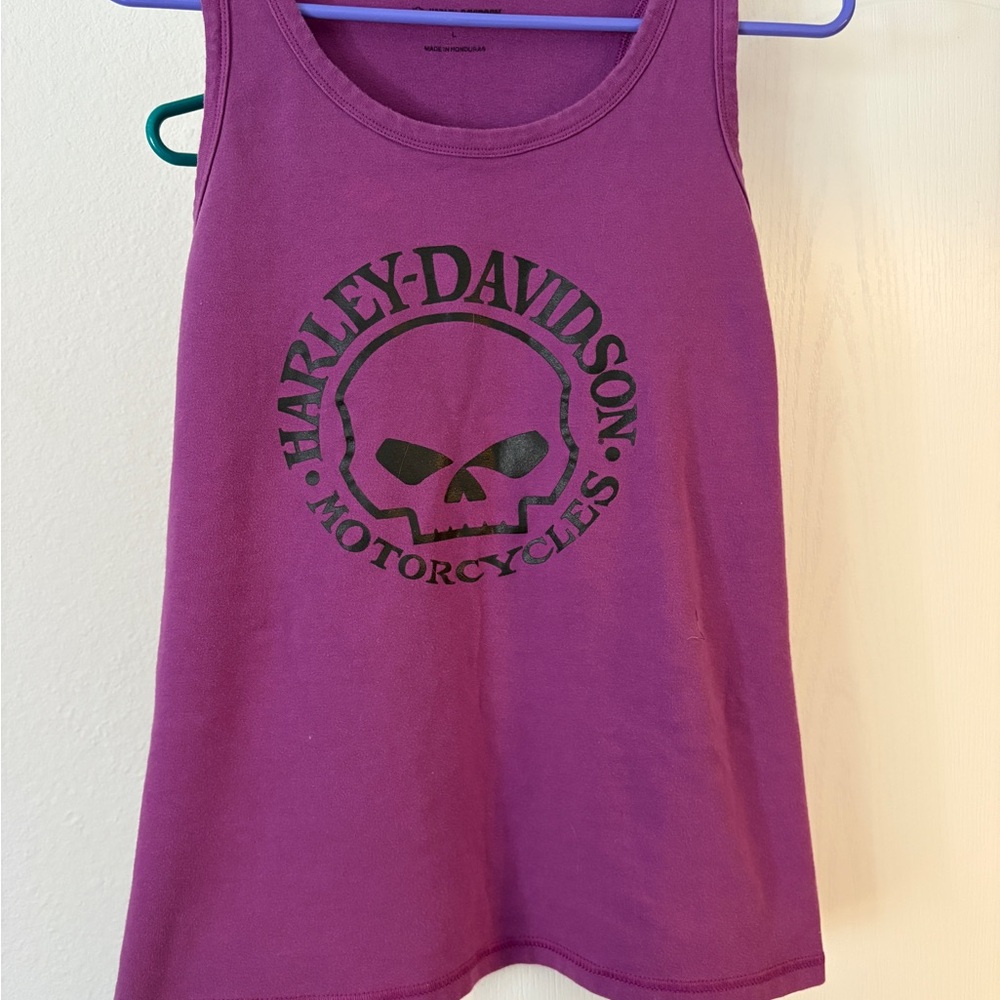 Harley-Davidson Plum Purple Tank Top with Black Logo Bag!